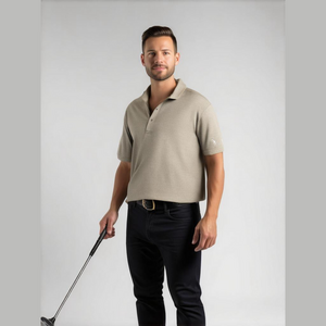 Puma Size 2x Golf Polo Short Sleeve Snaps Polyester Light Grey